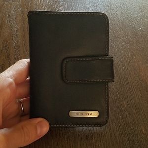 Nine west black leather wallet